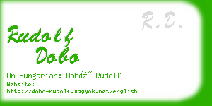 rudolf dobo business card